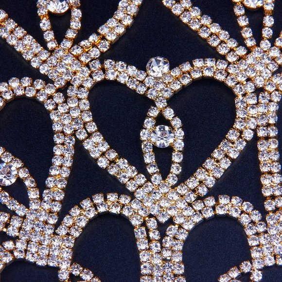 NEW Sparkling Bling Swarovski Crystal Rhinestone Hearts Bikini Thong +Gi… - Picture 3 of 5